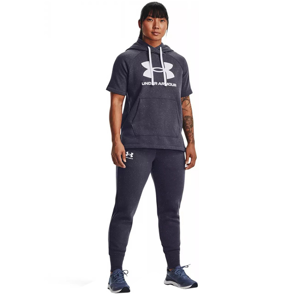 Spodnie damskie Under Armour Rival Fleece Jogger szare 1356416 558