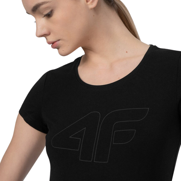 Koszulka damska 4F głęboka czerń H4L22 TSD353 20S