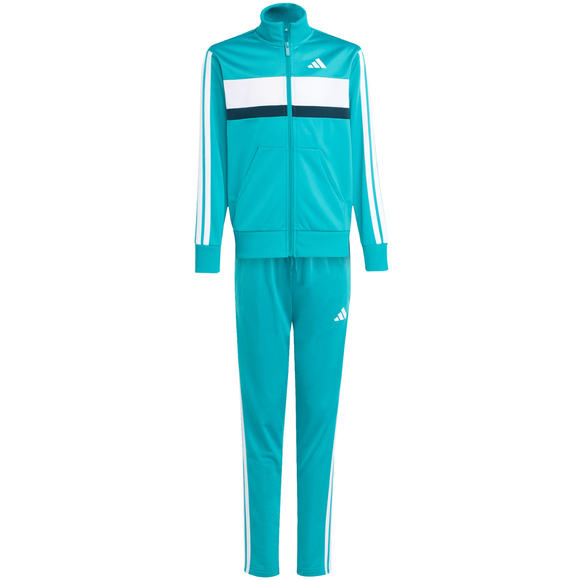 Dres dla dzieci adidas Seasonal Essentials Tiberio 3-Stripes Tricot miętowy JN2245