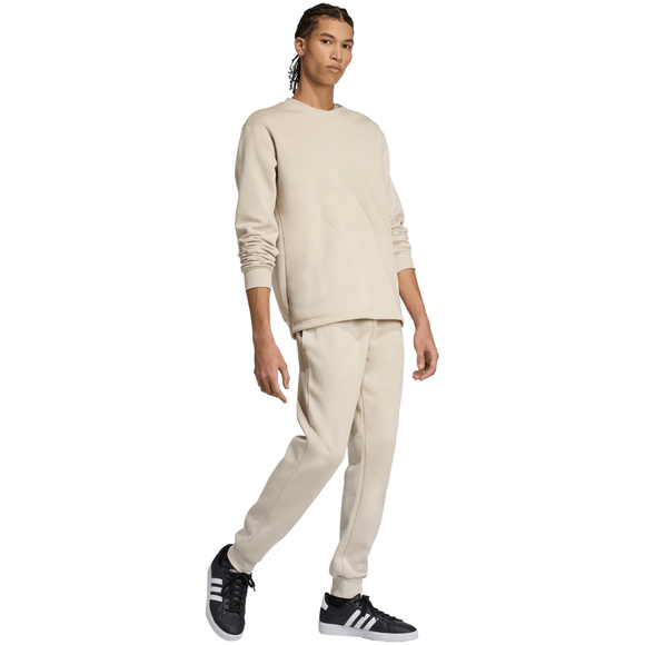 Dres męski adidas Sportswear Big Logo Fleece Colorblock beżowy JX5572