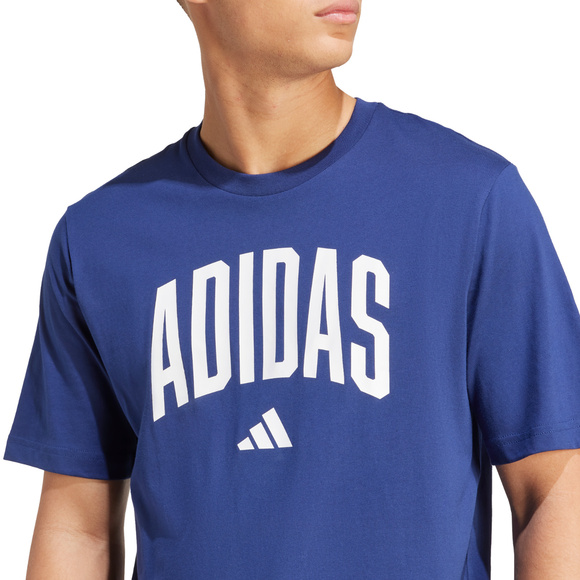 Koszulka męska adidas Collegiate Lineage Graphic ciemnoniebieska JM6417