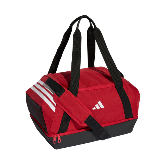 Torba adidas Tiro Duffle Small With Bottom Compartment czerwona JY7964