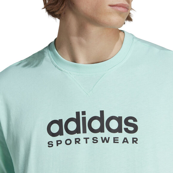 Koszulka męska adidas All SZN Graphic Tee miętowa IC9814