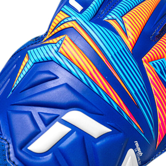 Rękawice bramkarskie Reusch Attrakt Solid niebieskie 5670515 4126