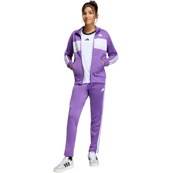 Dres dla dzieci adidas Seasonal Essentials Tiberio 3-Stripes fioletowy KC2125