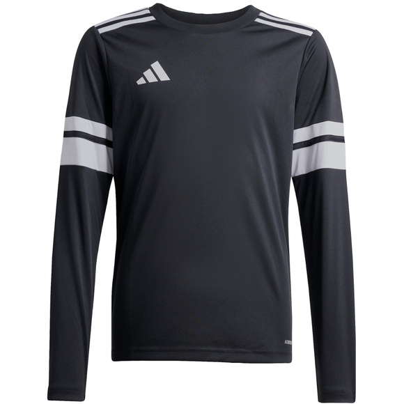 Koszulka dla dzieci adidas Squadra 25 Long Sleeve Jersey czarno-biała JJ0047