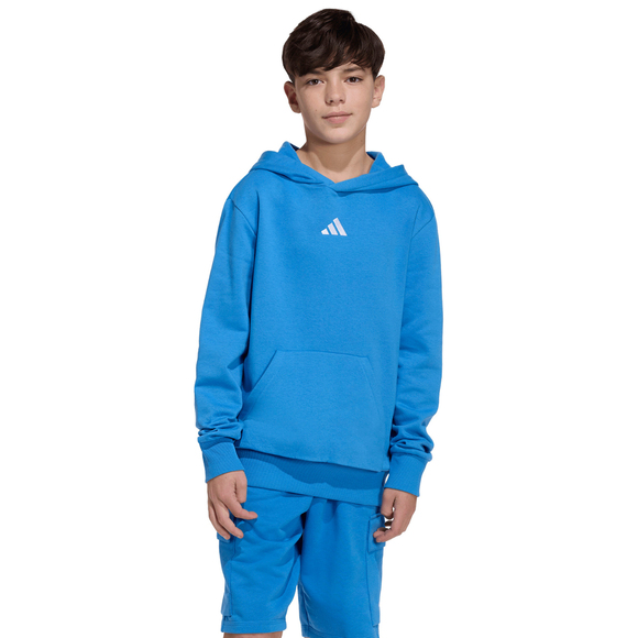 Bluza dla dzieci adidas Essentials Hoodie niebieska KD3382