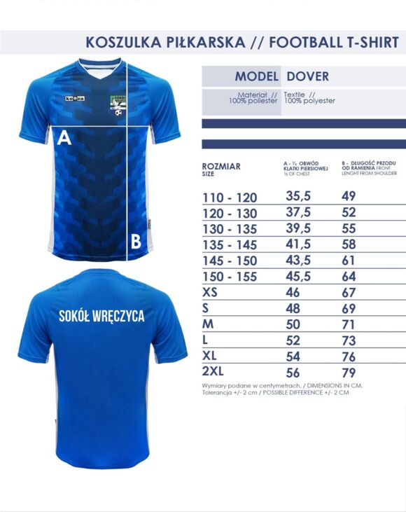 Koszulka treningowa Dover zielona Sokół Wręczyca