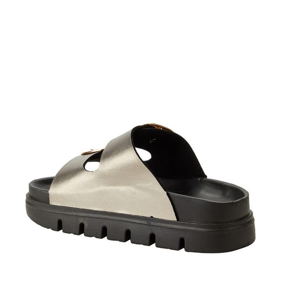 Klapki damskie Lee Cooper srebrne LCW-26-35-4461LA