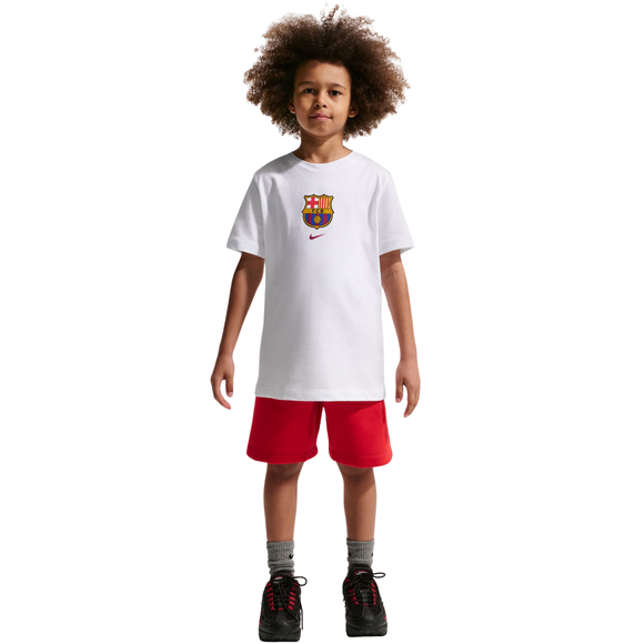 Koszulka dla dzieci Nike FC Barcelona biała IM1708 100