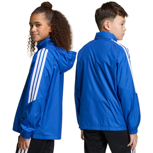 Kurtka dla dzieci adidas Tiro 26 League Windbreaker niebieska JY9723
