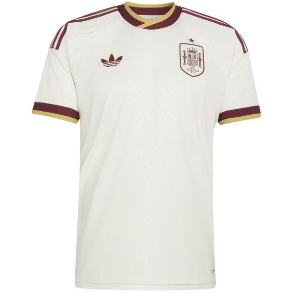 Koszulka męska adidas Spain 26 Away Jersey kremowa JN4397