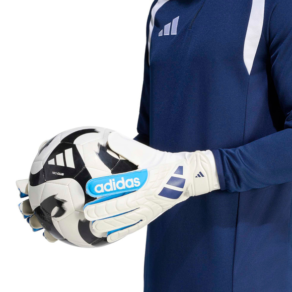 Rękawice bramkarskie adidas Copa Club biało-niebieskie KE9731