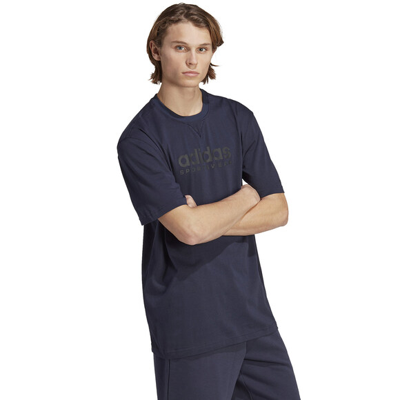 Koszulka męska adidas All SZN Graphic Tee granatowa IC9812