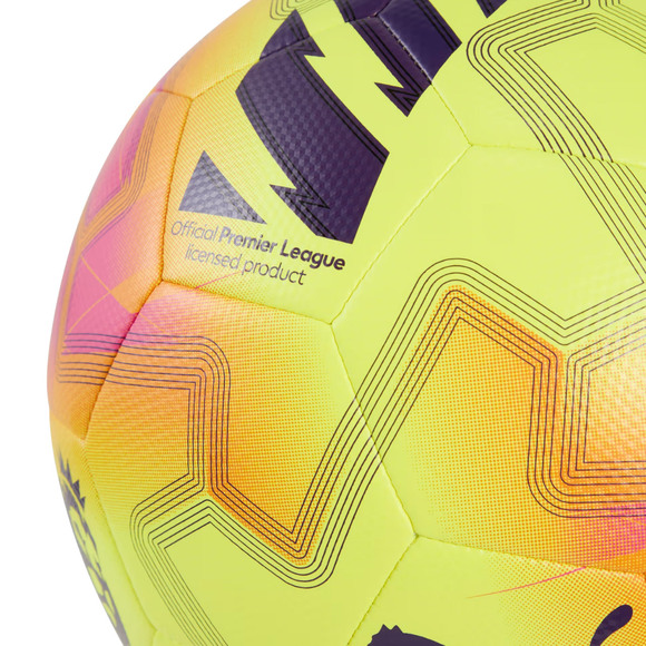 Piłka nożna Puma Orbita Cup Premier League Lights żółto-różowa 84715 01 