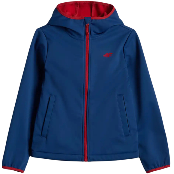 Kurtka dla chłopca 4F softshell M598 ciemny granat 4FJWAW26TSOFM598 30S