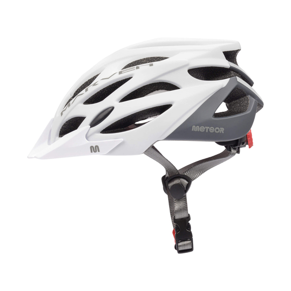 Kask Meteor Marven L 58-61 cm biało-szary 24725