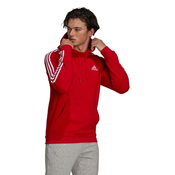 Bluza męska adidas Essentials Fleece czerwona GU2523