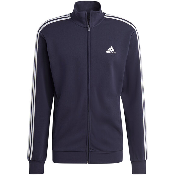 Dres męski adidas Basic 3-Stripes French Terry granatowy IC6765