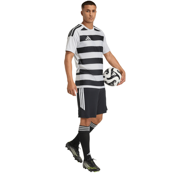 Koszulka męska adidas Hooped 26 Jersey szaro-czarna KF3396