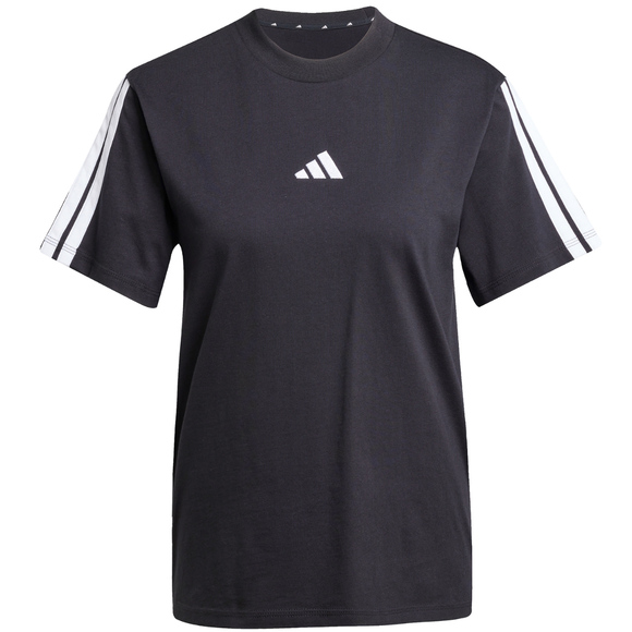 Koszulka damska adidas Essentials 3-Stripes Cotton czarna JM2393