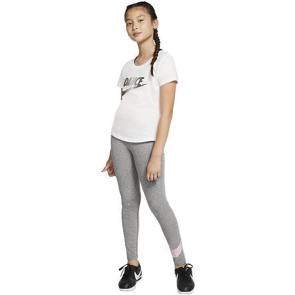 Legginsy dla dzieci Nike G NSW Favotites SWSH Tight szare AR4076 094