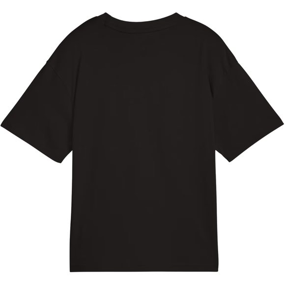 Koszulka dla dzieci Puma Ess Centered Cat Logo Boxy Tee czarna 685131 01