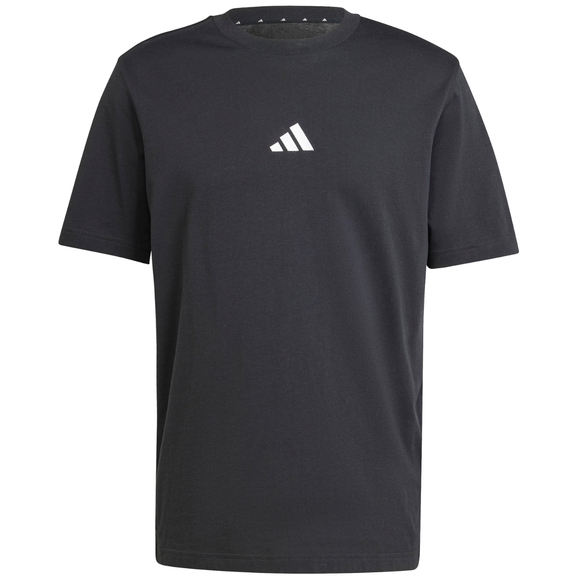 Koszulka męska adidas Essentials Small Logo Single czarna JE9024