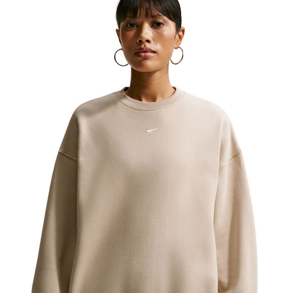 Bluza damska Nike Studio Fleece kremowa IM8082 236