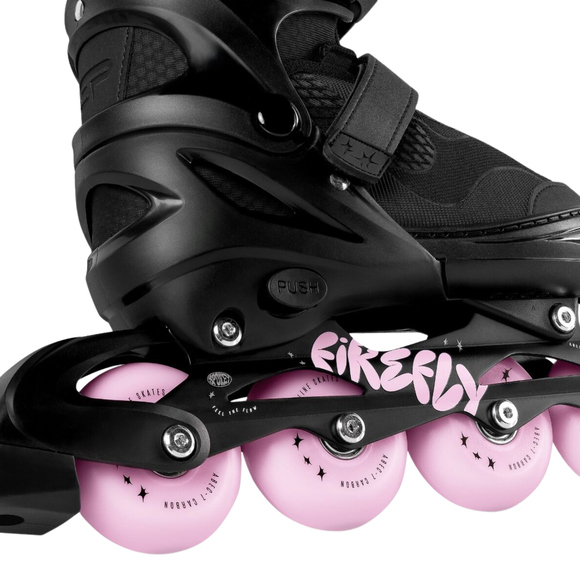 Łyżworolki Spokey Firefly czarno-różowe 946365-946366