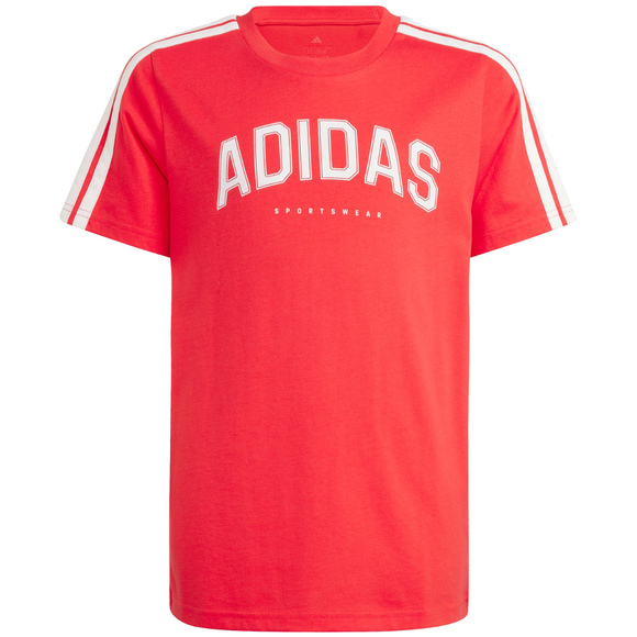 Koszulka dla dzieci adidas Codes Collegiate Graphic czerwona JI6673