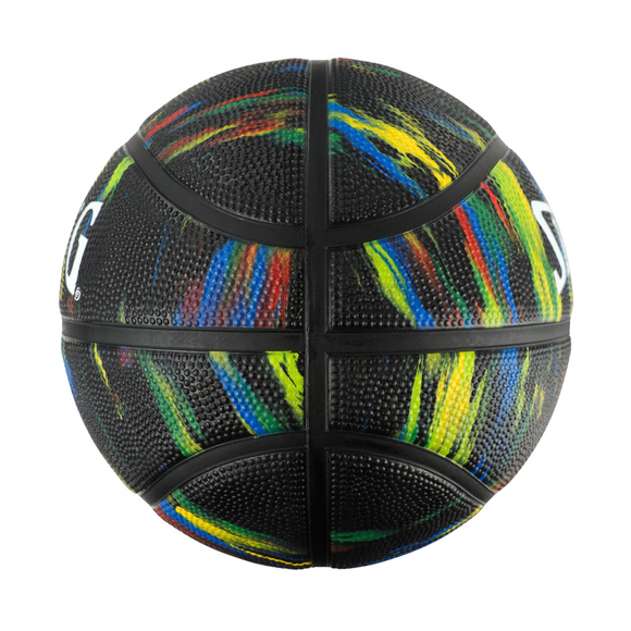 Piłka do koszykówki Spalding Marble czarno-zielona 84402Z