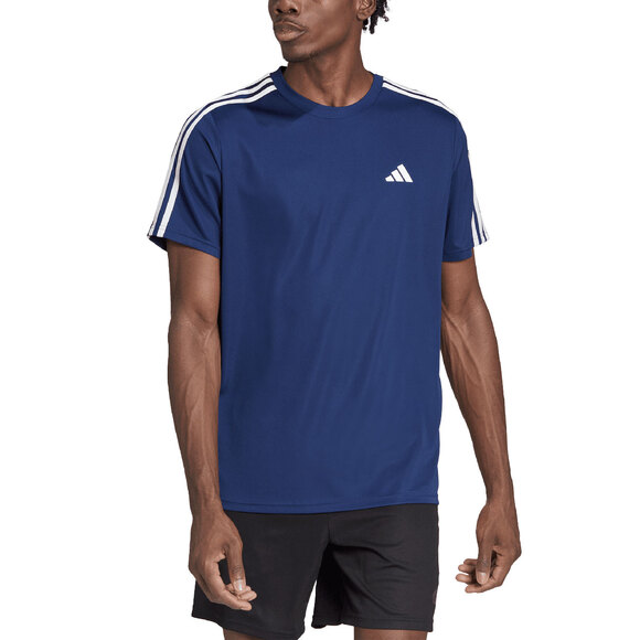 Koszulka męska adidas Train Essentials 3-Stripes Training Tee granatowa IB8152