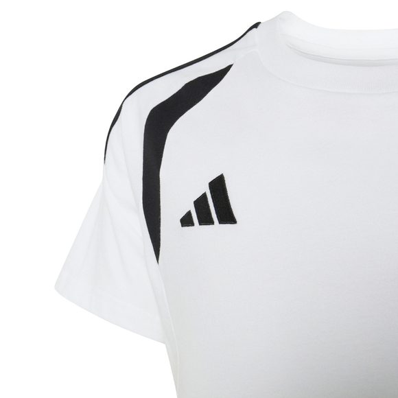 Koszulka dla dzieci adidas Tiro 26 League Tee biało-czarna KC3699