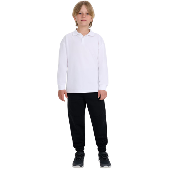Koszulka dla chłopca longsleeve 4F M483 biała 4FJWAW25TLONM483 10S