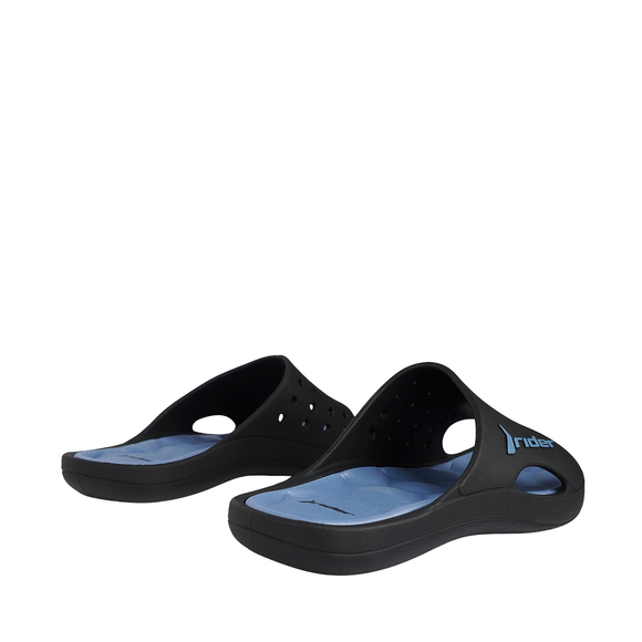 Klapki męskie Rider Bay XIV AD czarno-niebieskie 83632-BM434