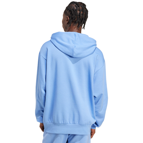 Bluza męska adidas Essentials Feelcozy Fleece Hoodie jasnoniebieska JX3312