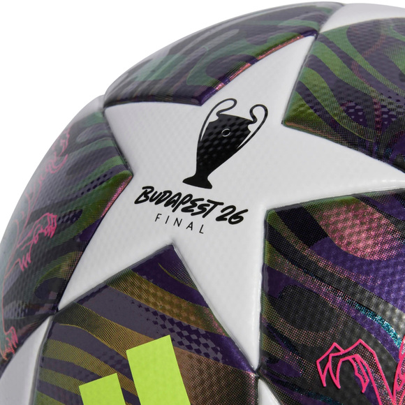 Piłka nożna adidas UCL 25/26 Final League fioletowo-biała JX9095