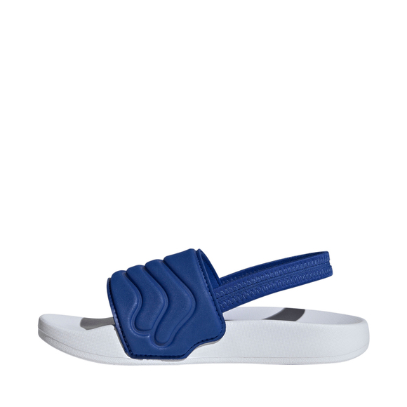 Klapki dla dzieci adidas Adilette Estrap 2.0 biało-niebieskie HQ9196