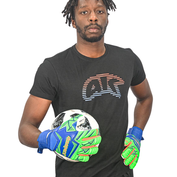 Rękawice bramkarskie 4Keepers Force V5.25 Twist HNC Junior niebiesko-zielone 