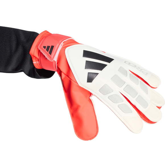 Rękawice bramkarskie adidas Predator Training biało-czerwone JY6311 