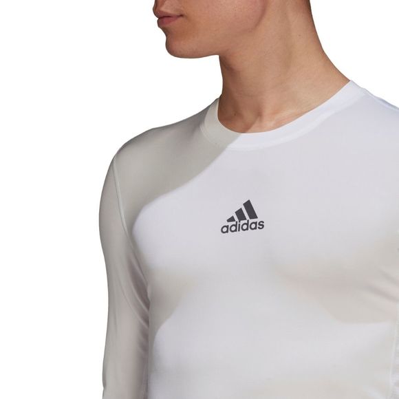 Koszulka męska adidas Compression Long biała GU7334