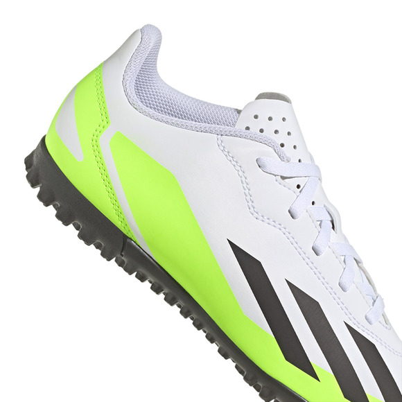 Buty piłkarskie dla dzieci adidas X Crazyfast.4 TF biało-zielone IE4066