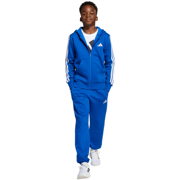 Bluza dla dzieci adidas Essentials Full-Zip Hoodie niebieska JY4977