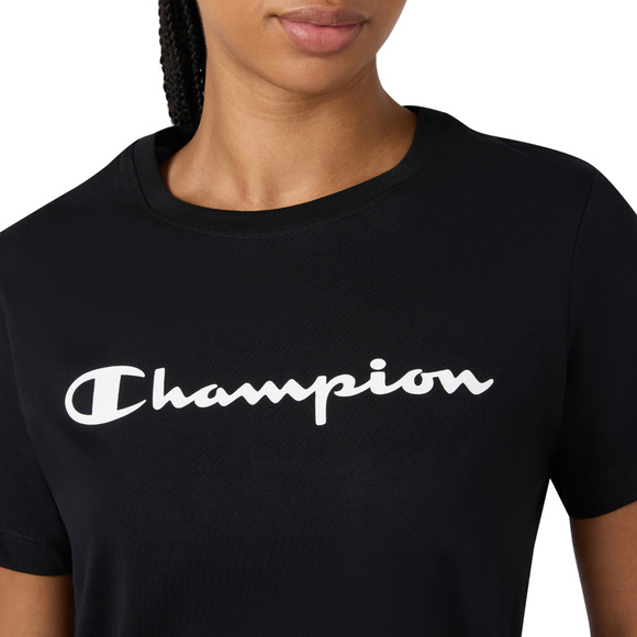 Koszulka damska Champion Short Sleeve czarna 118428 KK001