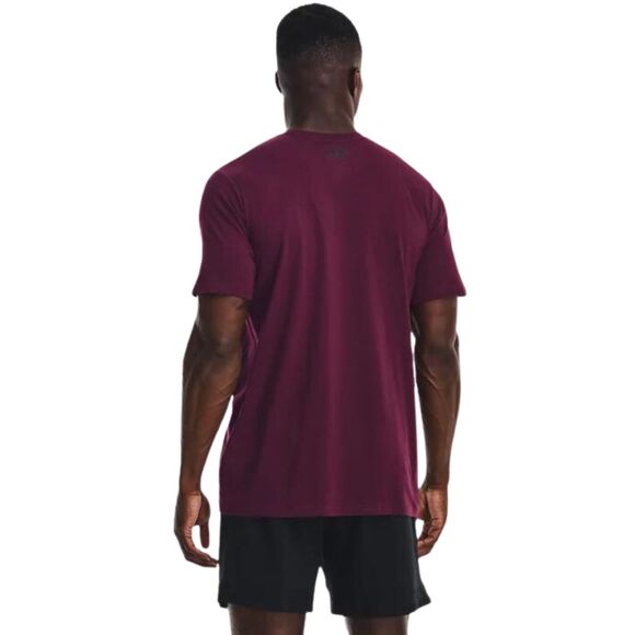 Koszulka męska Under Armour Sportstyle Left Chest SS purpurowa 1326799 572