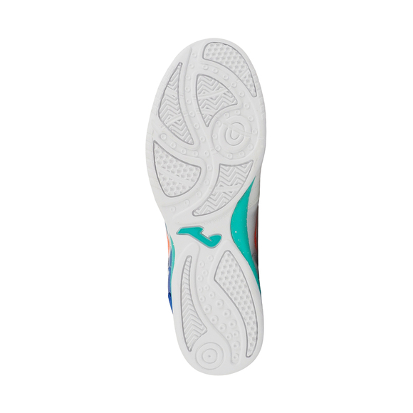 Buty piłkarskie Joma Top Flex 2576 Indoor biało-niebieskie TOPS2576IN