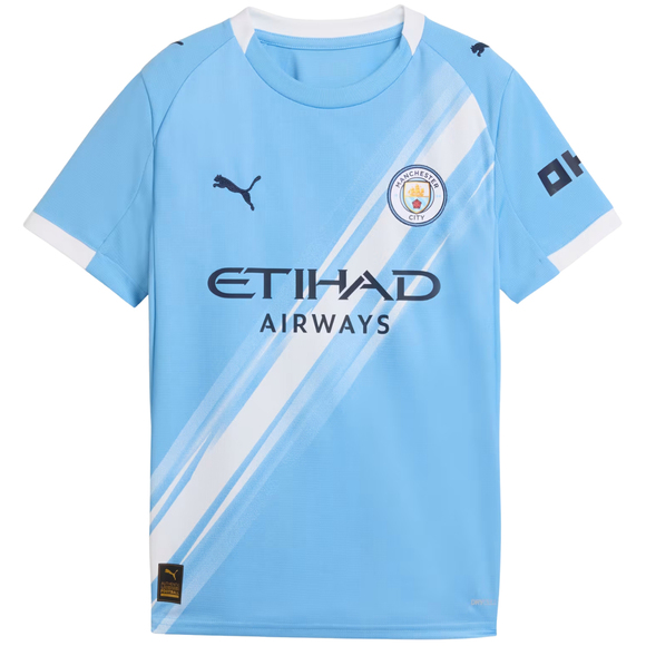 Koszulka dla dzieci Puma Manchester MCFC Home Jersey Replica błękitna 780341 01