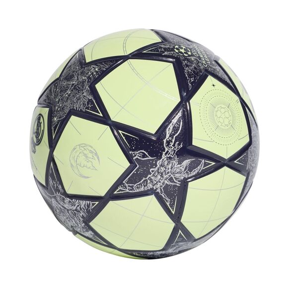 Piłka nożna adidas UCL Mini Real Madrid żółto-szaro-czarna JN7306
