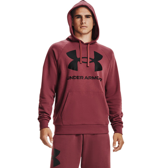 Bluza męska Under Armour Rival Fleece Big Logo HD burgund 1357093 652